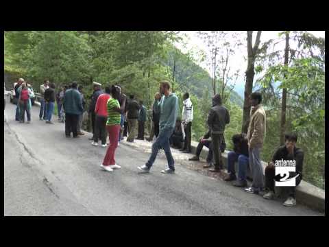 Lizzola immigrants protest we want to leave