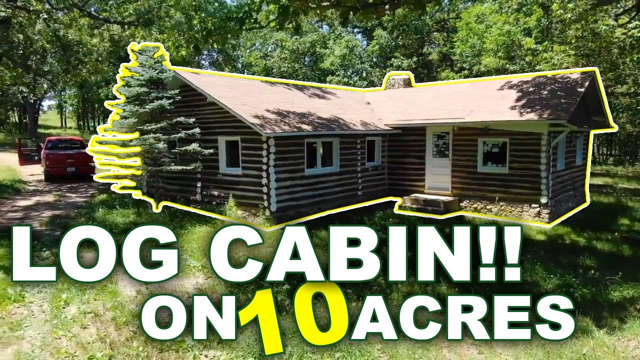 Owner Financed Log Cabin on 10 Acres for $1,500 Down! - Cabin, Creek, Winery! - OutcastLand.Com #JJB