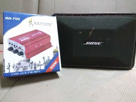 Ini Bukan Review | Test Suara speaker Bose 101VM dengan mini ampli 200rban