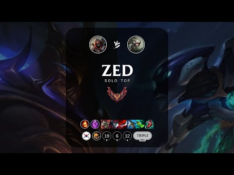 Zed Top vs Camille - KR Grandmaster Patch 13.10