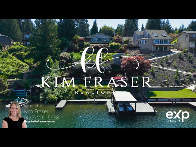  Beautiful Lake Tapps Waterfront with Captivating Mt. Rainier Views