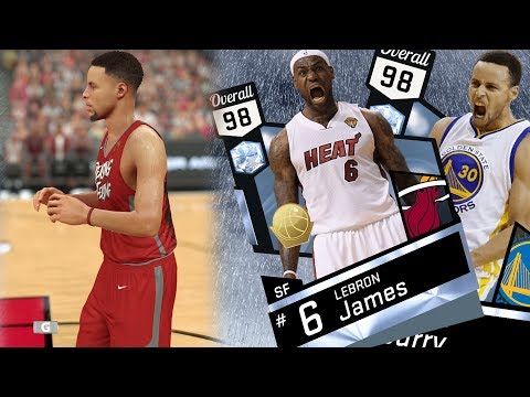 NBA 2K17 My Team - Diamond Finals Curry and Heat LeBron Debut! PS4 Pro 4K