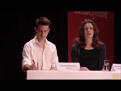 Jugend debattiert Bundesfinale 2017 - Finaldebatte Altersgruppe II