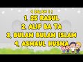 4 In 1 Nasyid 25 Rasul Bulan Bulan Islam Alif Ba Ta Asmaul Husna By Little Luth Animation