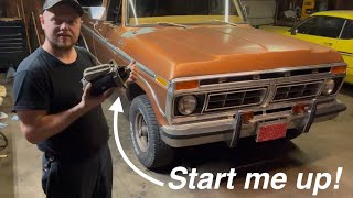 Starter install on 1977 F150 4x4 400 engine-(how to).