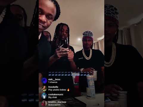 Jahshii, Prince Swanny vibing on Instagram Live ft Scale Baby & 22Gz