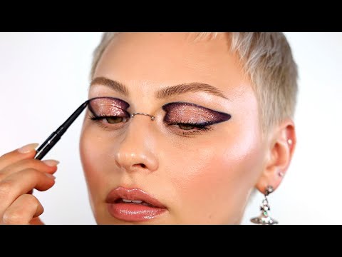 Graphic liner + shadow ft. about-face beauty