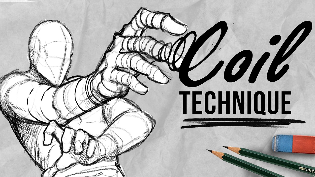 The Easiest Way to Draw Foreshortening (Coil Technique) | DrawlikeaSir