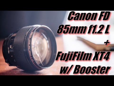 MONSTER Vintage Canon 85mm f1.2 L with Speed Booster