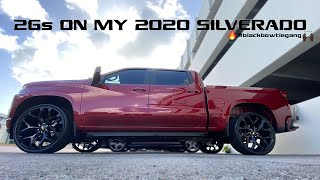 2020 Chevy Silverado 1500 RST | Installed 26 inch OEM Snowflake Rims #blackbowtiegang