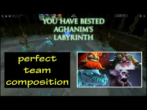 Aghanim's Labyrinth Perfect Team Win | How To Win | Mars-Sniper-Winter Wyvren-Witch Doctor | #2