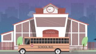 Animation Loop: Rainy School Day
