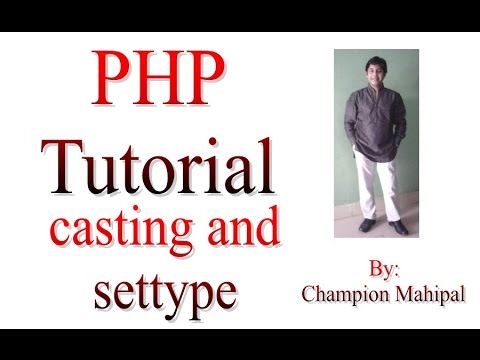 Learn Php Tutorial 21 Casting And Settype Function