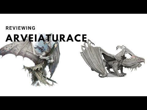 Arveiaturace, Gargantuan White Dragon Premium Figure - Wizkids Prepainted Miniatures