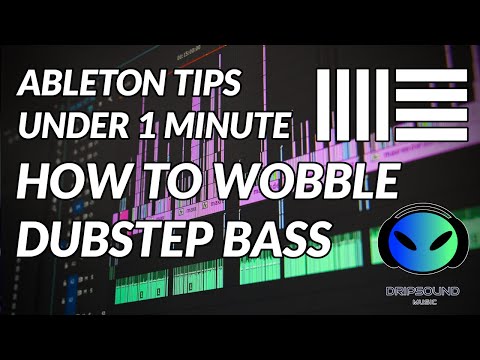 Ableton Tips in 1 Minute / Dubstep Wobble Bass Sound / Ableton Live Tutorial Beginner