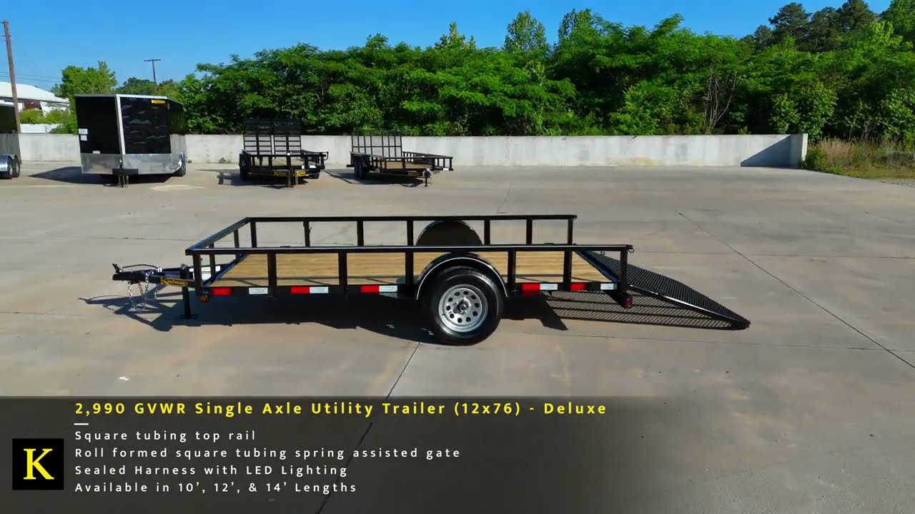 2,990 GVWR – Single Axle Utility Trailers | Kaufman