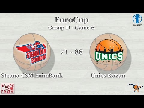Steaua CSM Eximbank vs. Unics Kazan Highlights