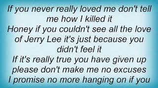 Jerry Lee Lewis - No More Hanging On Lyrics