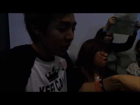 131117 KNATION 4 ALEXANDER SINGING BAR BAR BAR AT DONATION BOOTH