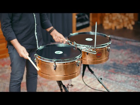 Meinl Percussion 14" & 15" Patricio "El Chino" Diaz Signature Timbales, Bronze - PD1415