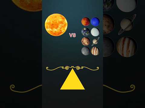 Sun vs All Planets : How Is Our Star ? #star