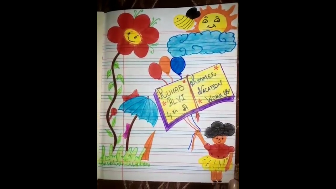 Summer Vacation Front Page Design | #shorts #art #shortvideo #trending #design #frontpage #ytshorts