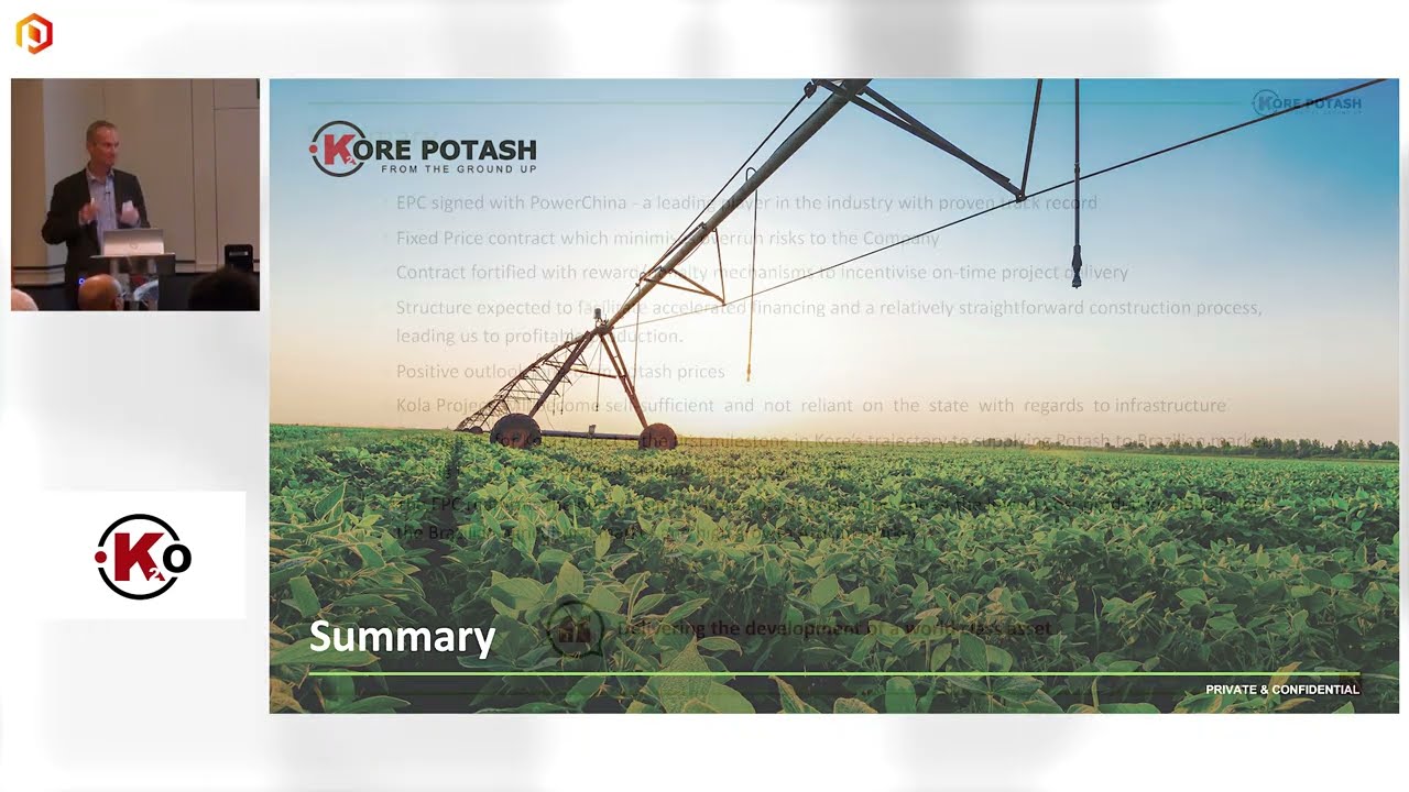 Kore Potash PLC CFO updates on $1.9B potash project - One2One Investor Forum