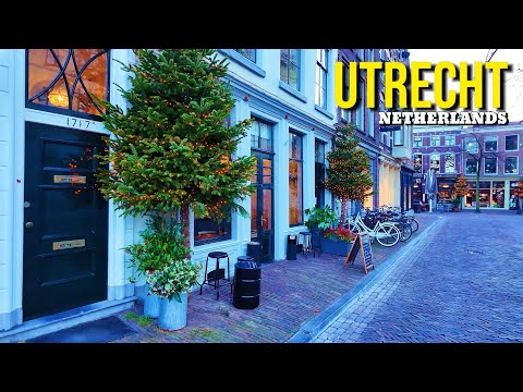 Walk Through Deserted and Beautiful Utrecht, the Netherlands 4K