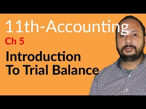 I.Com Part 1 Accounting, ch 5 - Introduction to Trial Balance - Inter part 1 Accounting