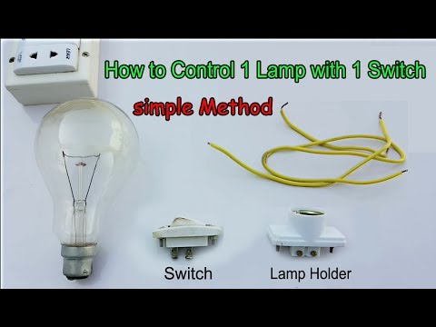 How to control one lamp with one button | Easy method Video