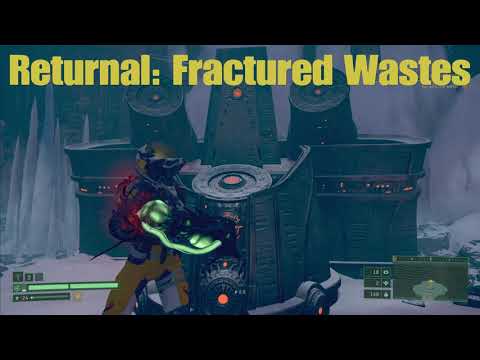 Returnal: Challenge Room with Rotgland Lobber, in Biome 5, The Fractured Wastes