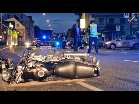 Schwerer Motorradunfall - 20-jähriger Motorradfahrer kommt bei Unfall in Hagen-Haspe ums Leben