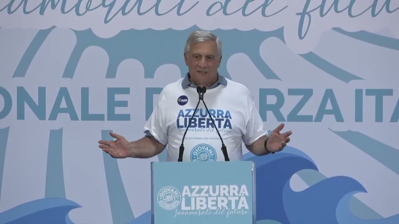 TAJANI INTERVIENE ALLA FESTA NAZIONALE DEI GIOVANI DI FORZA ITALIA