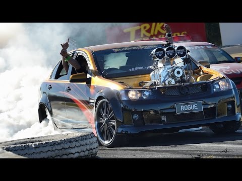 Blown V8 Holden Commodore burnout - ROGUE