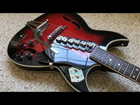 Sekova Grecian | Late 1960's | Cherry Red Burst | RARE image 22