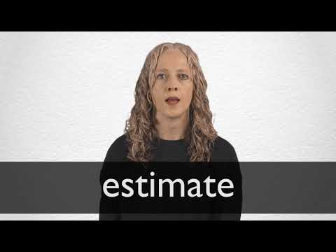 In hindi meaning estimates (Estimate) एस्टिमेट