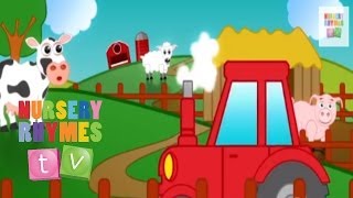 ANIMALS ON THE FARM | Nursery Rhymes TV. Wheels on the Bus. Toddler Preschool Baby Songs.