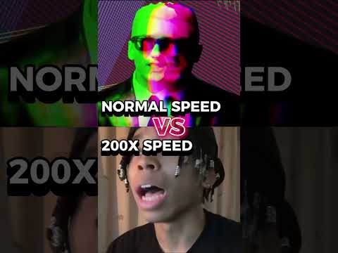Normal Vs 200X Speed #rapgod