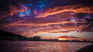Таймлапс природа, закат Киев | Time lapse video Kyiv