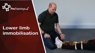 Lower limb immobilisation