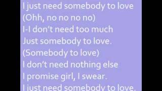 Justin Bieber ft. Usher - Somebody to love (remix) (with lyrics on screen)