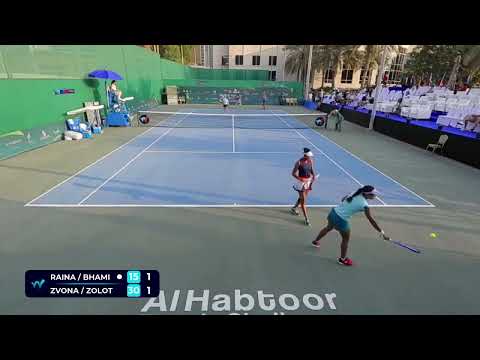 Shrivalli Rashmikaa Bhamidipaty & Ankita Raina vs Rada Zolotareva & Vera Zvonareva // W100 Dubai //
