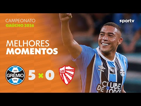 Gols e lances de Grêmio x São Luiz-RS