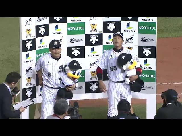 マリーンズ井口選手・加藤選手ヒーローインタビュー 2014/5/20 マリーンズ対スワローズ