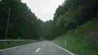 preview picture of video 'Driving through landscape north of Olpe, Germany - Timelapse'