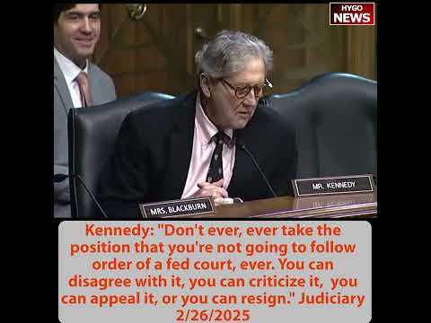 Sen. Kennedy to Nominees: 'Don't Ever Not Follow a Court Order'; Pack the Court 'Triggered My Gag Reflex'