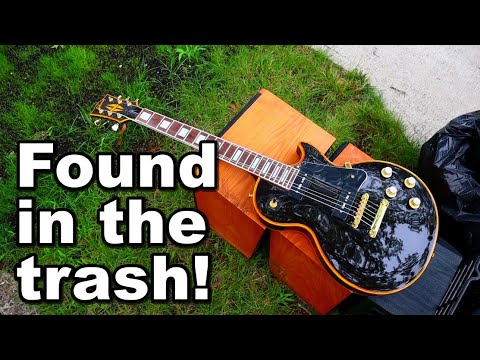 Did we really find a Gibson Les Paul guitar in the garbage?