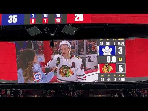 Patrick Kane after-game interview: Maple Leaves vs Blackhawks