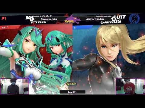 AndrewT (Zero Suit Samus) Vs Abyss (Pyra & Mythra) Shield Break Mario Top 32
