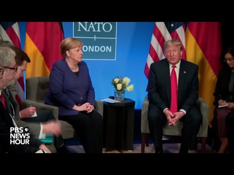 Watch: Trump holds meeting with Angela Merkel at 2019 NATO summit